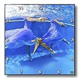 Ballerinas dancing underwater in a swimming pool - 10x10 Wall Clock