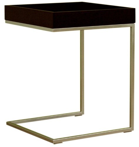 Baxton Studio Quarantino Oak End Table, Black
