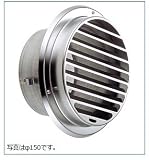 宇佐美工業 UK-SBN150B-BK/ブラック(受注生産) 丸型ガラリ(ビス脱着式)