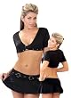Bang! Cropped Top and Skirt Set Clubwear