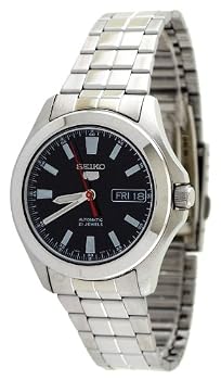 Seiko 5 #SNKL09 Men's Stainless Steel Black Dial Self Winding Automatic Watch