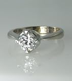Round Diamond Engagement Solitaire(1.00ct H/SI2) Ring EGL 14k white gold