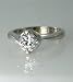 Round Diamond Engagement Solitaire(1.00ct H/SI2) Ring EGL 14k white gold