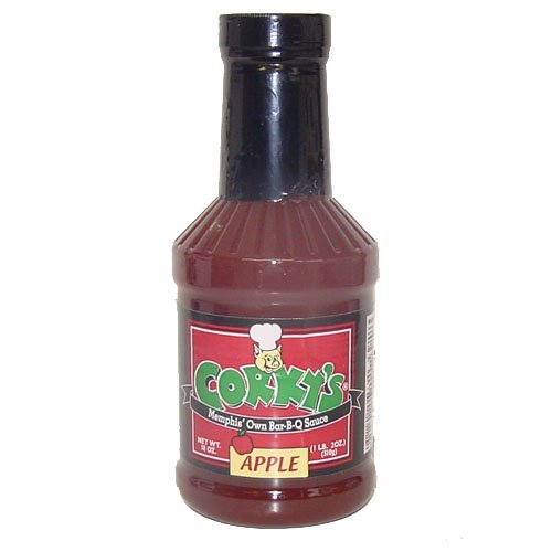 Corky's Memphis' Own Bar B Q Sauce New Apple Flavor Net Weight 16 oz by Apple Sauces