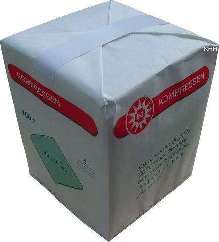 Kompressen 100 Stück von Noba 8-fach 10 x 10 cm