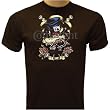 Coyote and Roses Tattoo T-shirt, Tattoo T-shirts, Old School Vintage Tattoo T-shirt