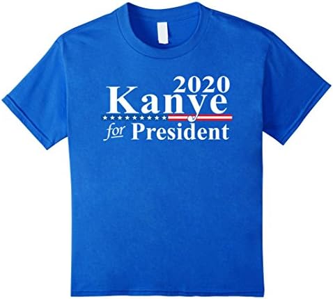 Kids Yeezy For President 2020 T-shirt 8 Royal Blue