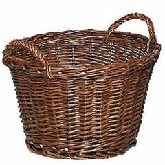 Mueller 83984 Ernte-/Kartoffelkorb 50 cm rund, Weide gefl.,2Griffe