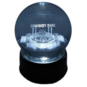Chicago White Sox Comiskey Park Laser-Etched Musical Crystal Ball