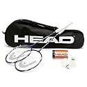 Neues Federballset Badmintonset 2 Schläger 2 Bälle von HEAD mit Tasche