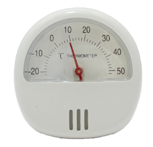 4 x White Dial Thermometer With Magnetic Back & Easel Stand