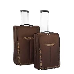 Karcher 112655 Trolley Koffer Set, Granada 2-teilig, braun