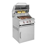 Cal Flame 25 Inch 2 Burner Propane Gas Grill On Cart