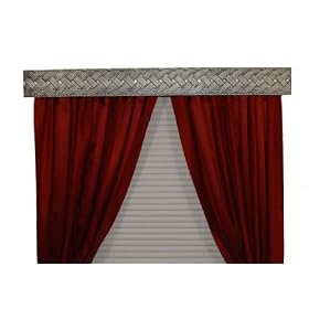 BCL Drapery Hardware 40BRAS Curtain Rod Valance, Braid on Handcrafted Solid Steel Frame,...