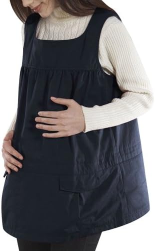 Momo Baby Women's Anti-radiation Maternity Jane Dress - Navy L