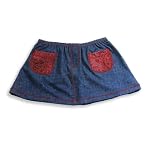 Bathing Babes by Rubbies - Girls Undercover Skirt, Denim Blue, Red