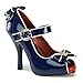Funtasma by Pleaser Women's Anchor Open-Toe Pump,Blue Patent,9 M US