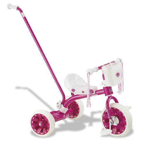Childrens Toyshop  Toys : KidCool Trike with Adjustable Push Handle Colour - Pink