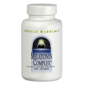 Click here to buy Melatonin Complex - Peppermint 100 Tabs 3 Mg by Source Naturals.