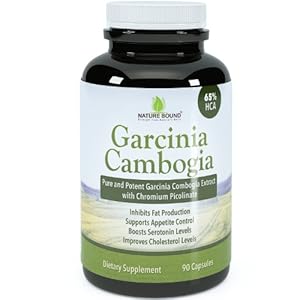 Garcinia Cambogia Extract Pure with 1500mg Per Day As Seen on Dr. Oz - Highest Grade & Quality 65% HCA for Maximum Absorption & Benefits with Chromium Picolinate Most Potent Diet Supplement - Fully Guaranteed By Nature Bound