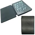 Ultra Delgado Cuero Funda de Piel Para Amazon Kindle 4, Color Negro