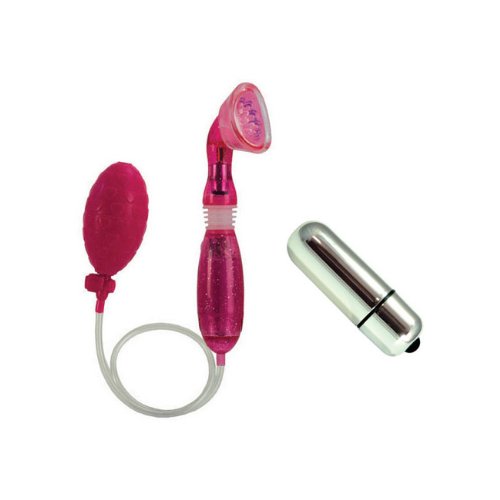 California Exotics / Swedish Erotica Advanced Clitoral Pump Pink Vibrator Adult Sex Toy Kit
