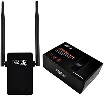 MSRM US750 750M Dual Band Wi-Fi Range Extender Wireless WiFi Repeater With Dual External Antennas and 360 Degree WiFi Covering [2016 NEW VERSION]
