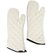 San Jamar 813TMSB Heavy Duty Terry Cloth Temperature Protection Oven Mitt with Steam Barrier, 13" Length, Natural
