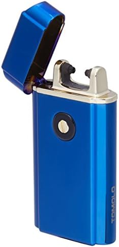 Tomolo 2016 New USB Rechargeable Windproof Flameless Electronic Arc Lighter(Blue)