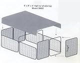 Dog  Cat BRONZE KENNEL 6'X 8' X 4'h WTH SHADE CLOTH