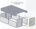 Dog & Cat BRONZE KENNEL 6'X 8' X 4'h WTH SHADE CLOTH