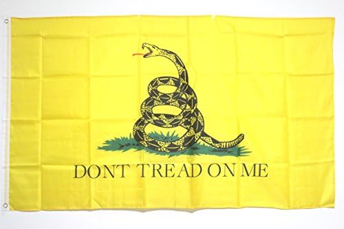 NAKIM 3x5 Ft Gadsden Don't Tread On Me Polyester Flag with Brass Grommets