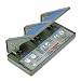 CARL 63072 Model hc-72 heavy-duty 3-hole punch, 9/32 holes, 72-sheet capacity, gray/blue