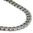 Italian cut Titanium 10MM Curb Necklace Chain (Length 16" - 40")