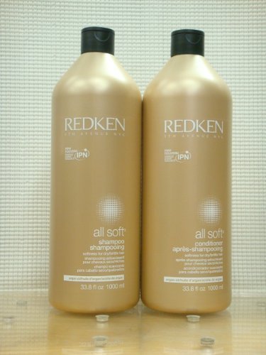 Redken All Soft Shampoo and Conditioner 1 Liter Duo Set