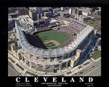 Unframed Jacobs Field Cleveland Indians Large Aerial Print