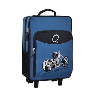 O3 Kids Rolling Luggage with Integrated Snack Cooler Motorcycle
