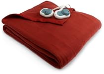Sunbeam Dynasty Nights King Heated Blanket, Polyester Blend, Clay Pot