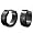 Unique Black Stainless Steel Spider Web Hoop Earrings For Men Image #1