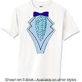 Tuxedo - Blue Ruffle - Tuxedos Baby Onesie