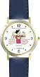 All of THE 7 HABITS #3 - White Youth (Spanish Text) - DELUXE TWO-TONE WATCH from THE 7 HABITS - WATCH COLLECTION BY WATCHBUDDY&reg; - Arabic Numbers - Blue Leather Strap-Size-Women's Size-Small