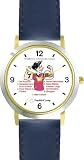 All of THE 7 HABITS #3 - White Youth (Spanish Text) - DELUXE TWO-TONE WATCH from THE 7 HABITS - WATCH COLLECTION BY WATCHBUDDY&reg; - Arabic Numbers - Blue Leather Strap-Size-Large ( Men's Size or Jumbo Women's Size )
