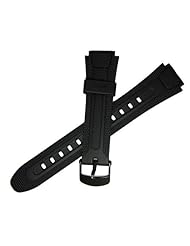Casio 18mm Black Resin Band 10194983