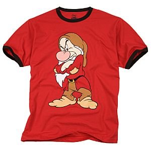 Mens Classic Ringer Grumpy Tee Shirt