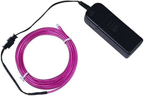 9ft purple Neon Glowing Strobing Electroluminescent Wire purple (El Wire)