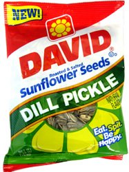 David Dill Pickle In Shell Sunflower Seeds 5.25 oz  12 count by Conagra