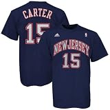 adidas New Jersey Nets #15 Vince Carter Navy Blue Player T-shirt