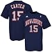 New Jersey Nets T Shirt : adidas New Jersey Nets #15 Vince Carter Navy Blue Player T Shirt
