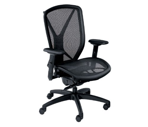 All Mesh High Back Chair Ebony Mesh/Black Frame
