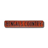 CINCINNATI BENGALS BENGALS COUNTRY Authentic METAL STREET SIGN (6 X 36)
